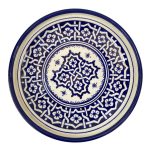 A7 | Hand-painted Fes ceramic tagine dish