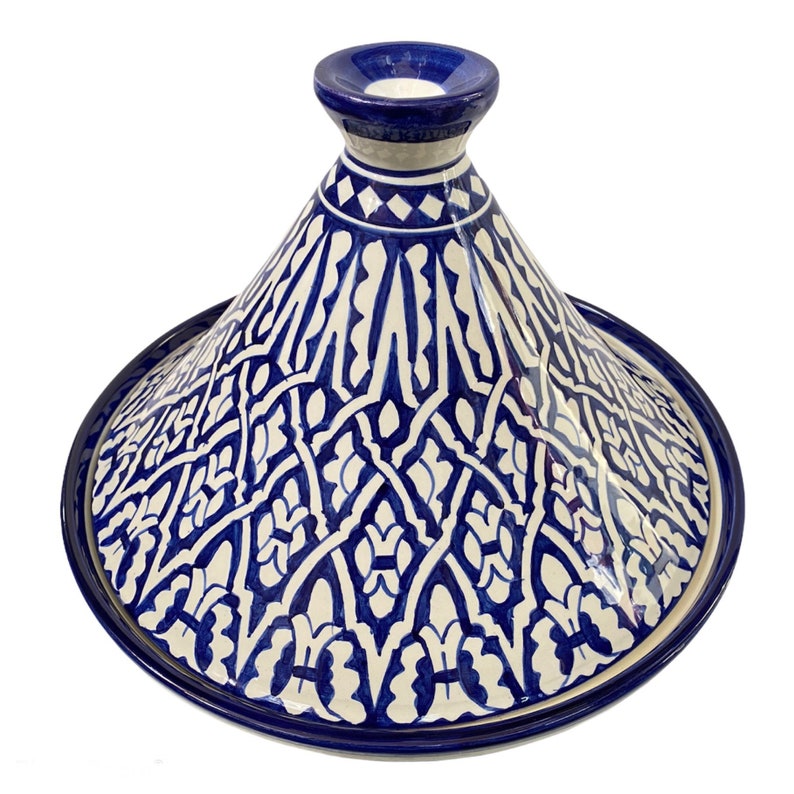 Handmade Moroccan ceramic tagine