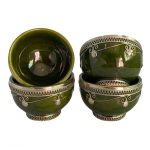 A8 | Set Of 4 - Brown Moroccan ceramic bowls