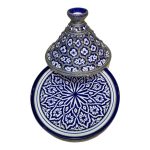A7 | Handmade Moroccan ceramic Tajine dish from Fez