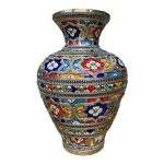 A6 | Moroccan ceramic maillechort/vase and maillechort.