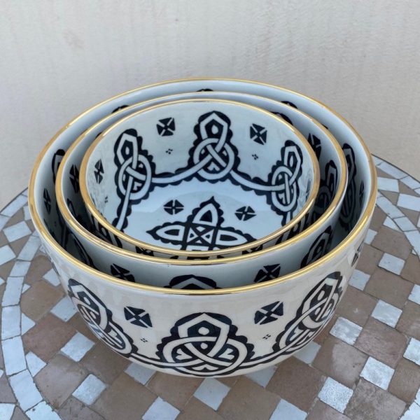 A3 - Moroccan Handmade ceramic salad bowl