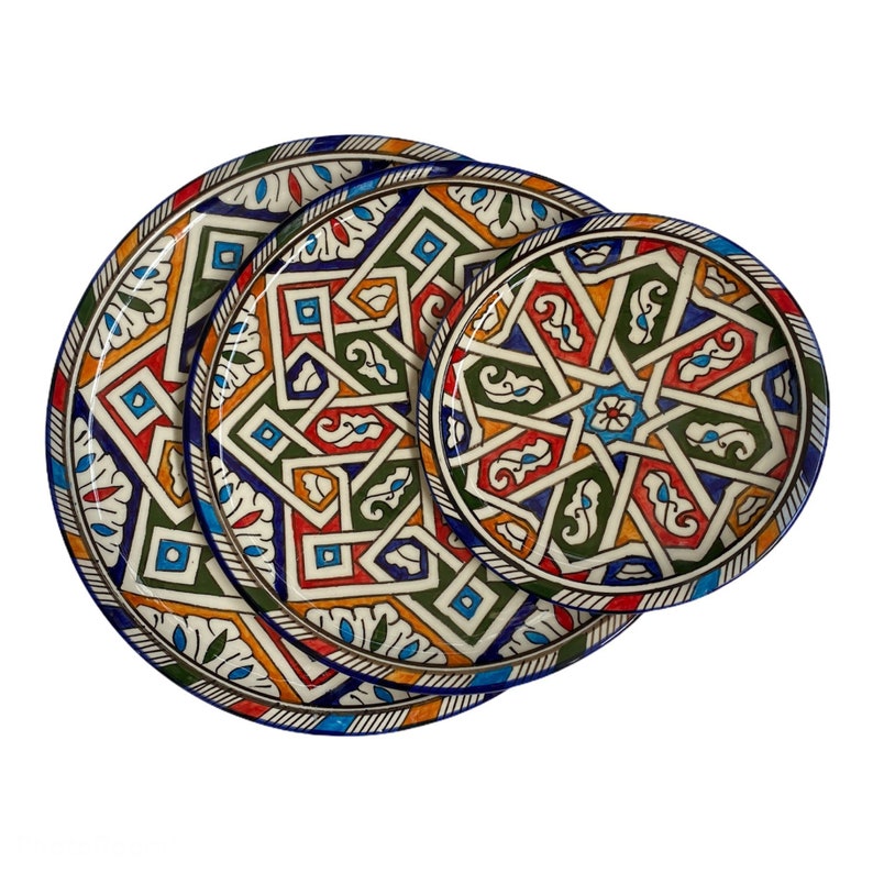 A1 - Multicoloured Moroccan plates