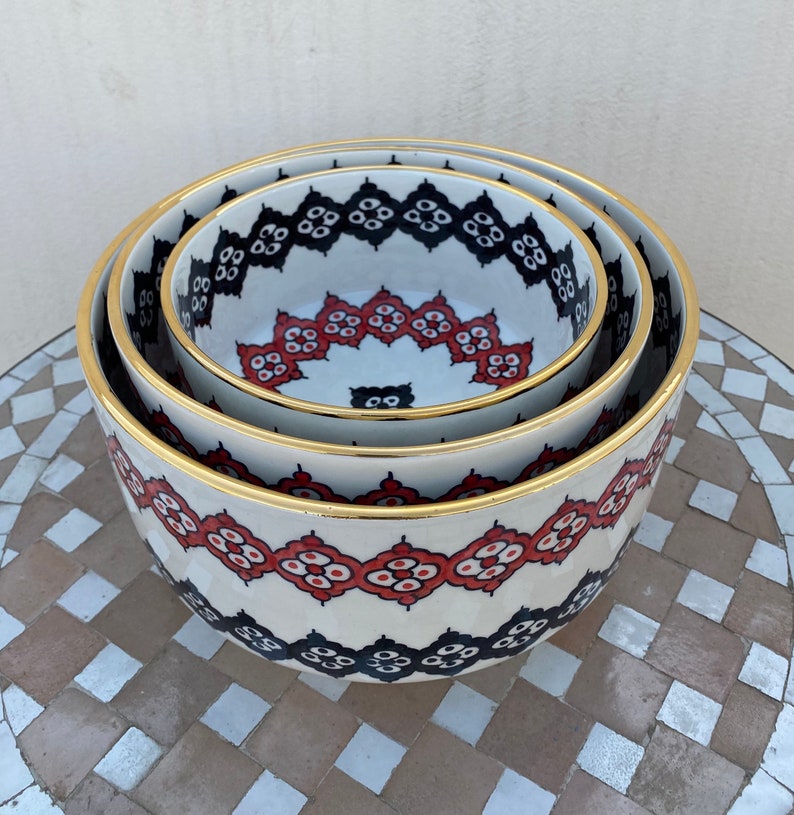 A3 - Handmade Moroccan ceramic salad bowl