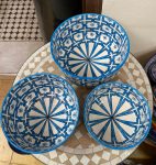 A3 - Handmade Blue Moroccan ceramic salad bowl