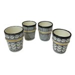 A4 - Moroccan Hand painted beldi cups