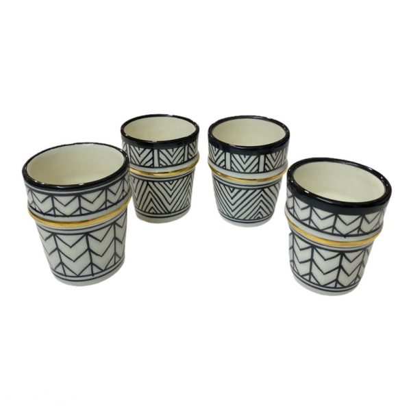 Moroccan Hand painted beldi cups