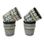 A4 - Moroccan Hand painted beldi cups
