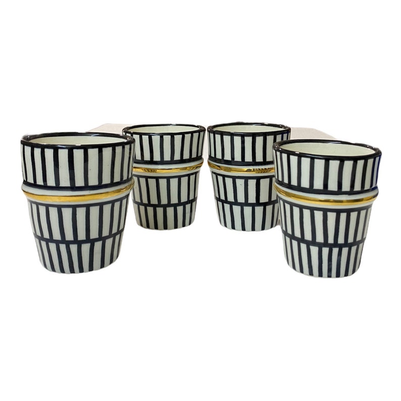 Hand painted moroccan beldi cups
