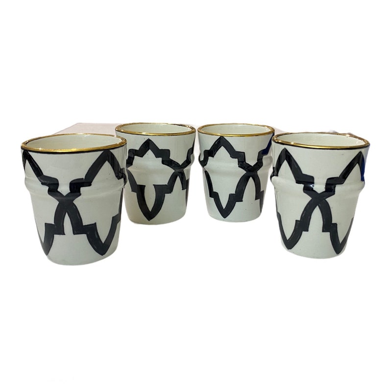 Moroccan ceramic beldi cups