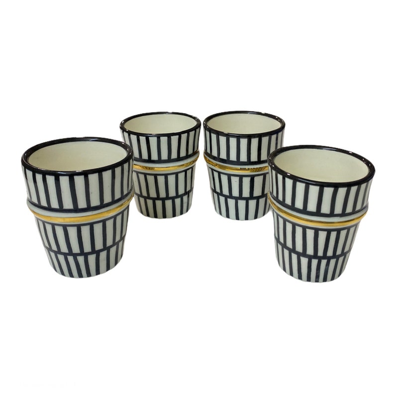 Hand painted moroccan beldi cups