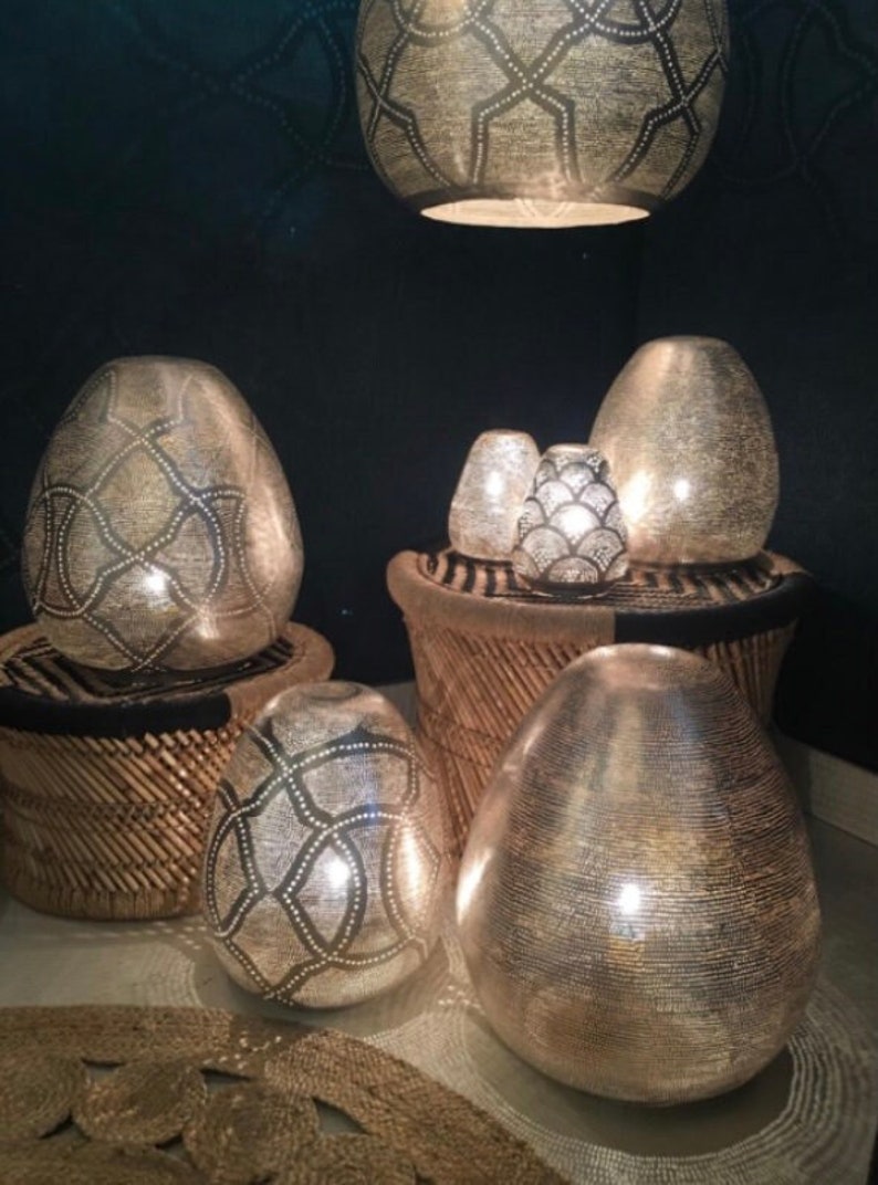 Moroccan Handmade Brass Table Lamp