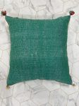 Green Moroccan pillows silk 24x24