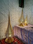 Moroccan Handmade Table Lamp - Brass & Silver