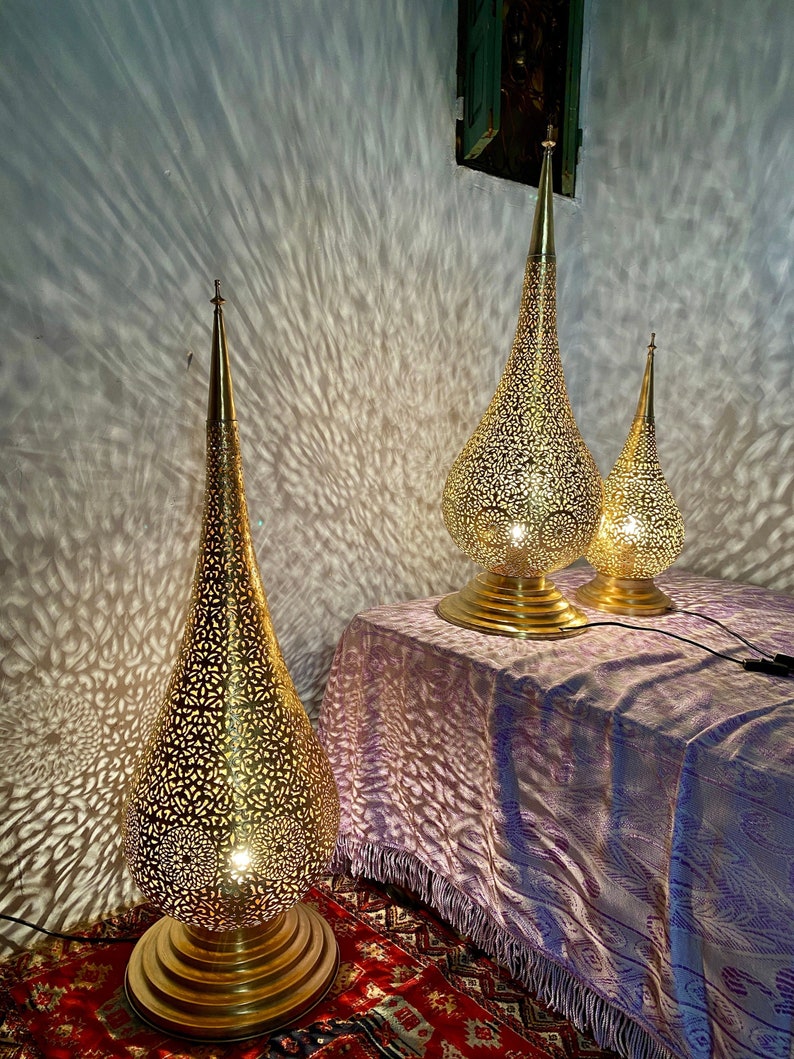 Brass Moroccan Handmade Table Lamp