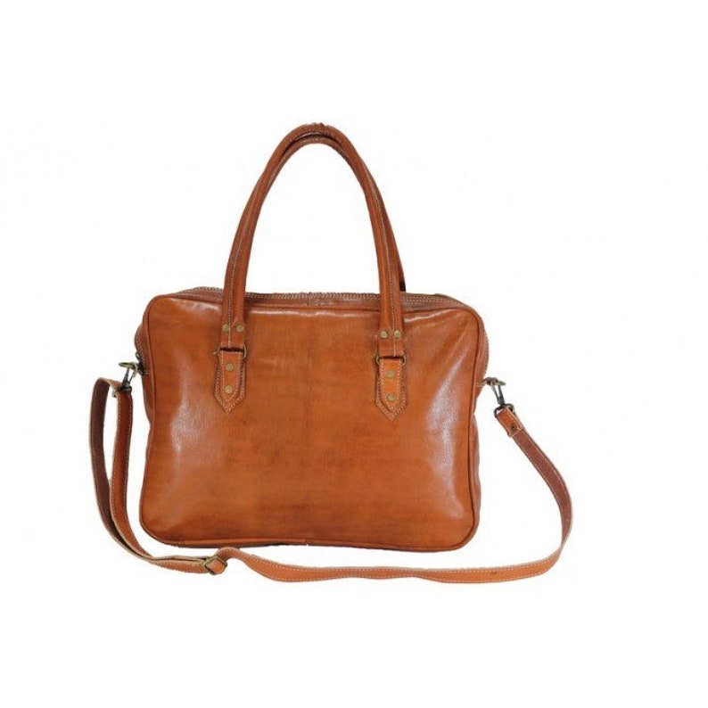 Moroccan High-end genuine leather satchel