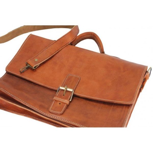 High-end genuine leather moroccan satchel