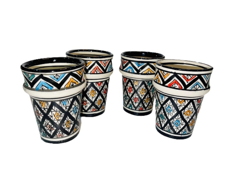 Set Of 4 Moroccan Cups