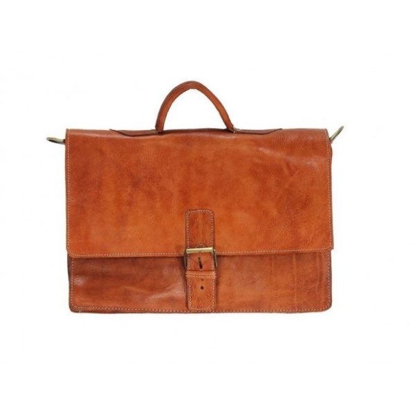High-end genuine leather moroccan satchel