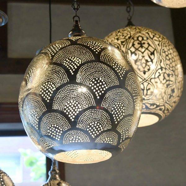 B261 Tin Mosaic Moroccan Children Color Cheerful Pie Lampshade Hanging Lamp 