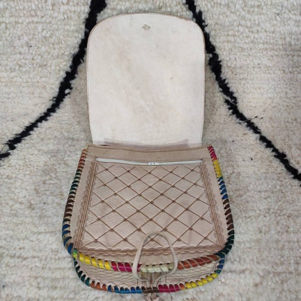 Moroccan crossbody bag | leather shoulder wallet