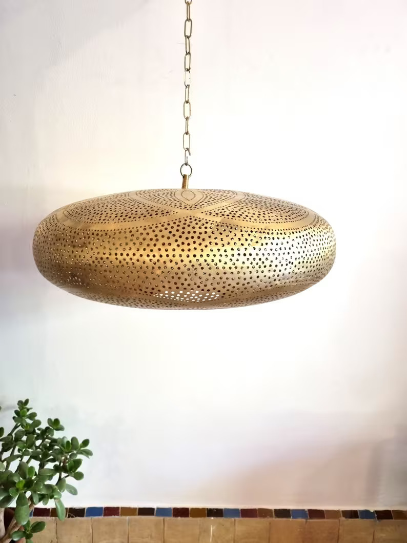 Copper Moroccan Pendant Light