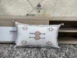 Pink Moroccan pillows silk 35x53