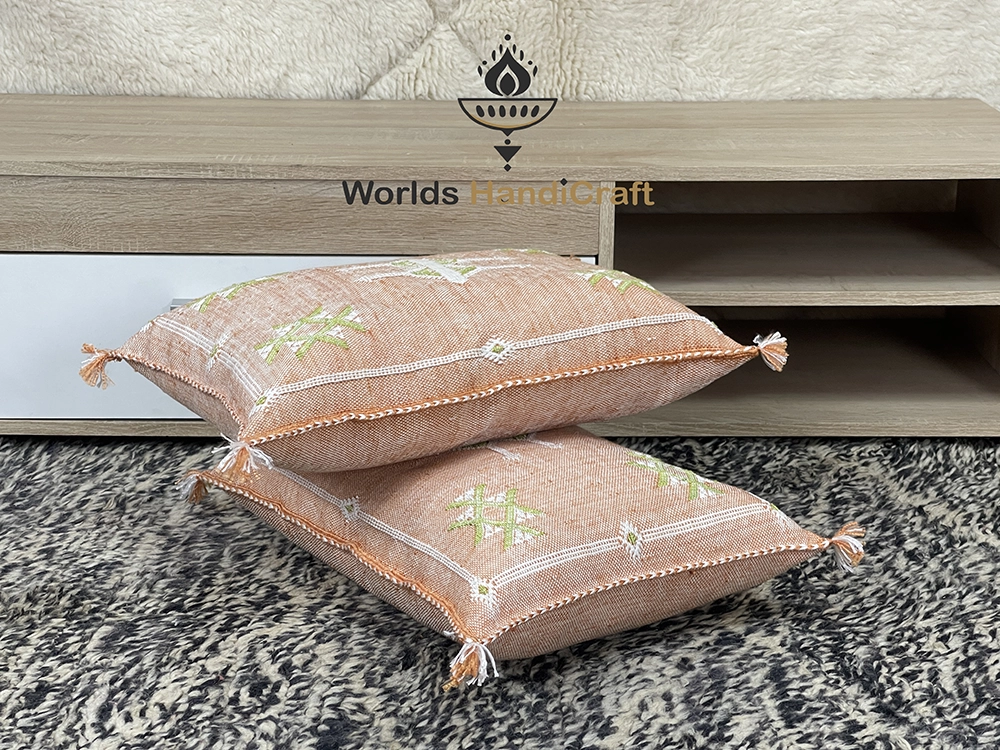 Silk Moroccan pillows silk 35x53