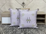 Light Blue Square Moroccan pillows covers