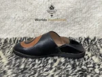 Black Stylish Moroccan  Leather Slippers