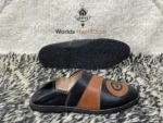 Black Stylish Moroccan  Leather Slippers